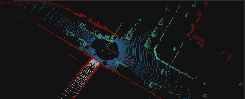Lidar point cloud used for Deepen annotation process.