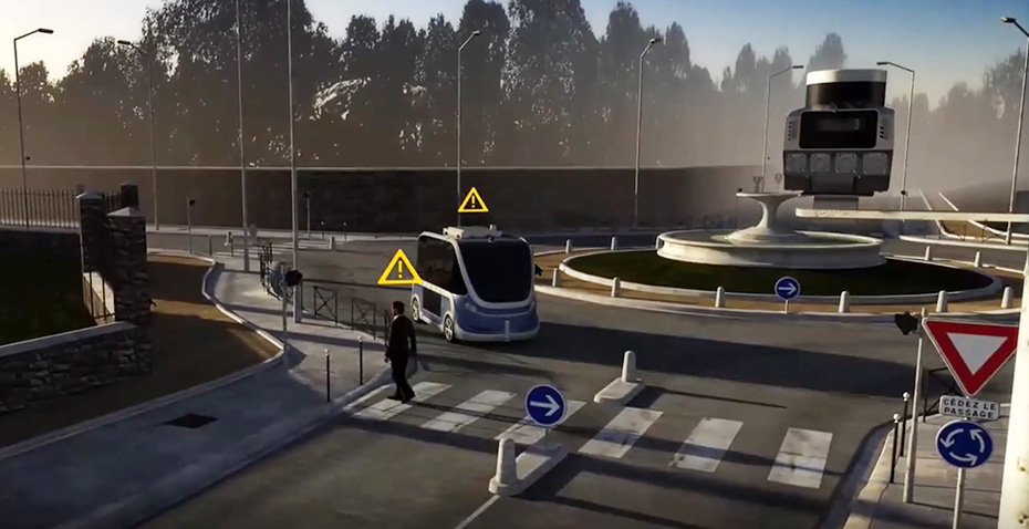 Using Velodyne lidar, PARIFEX'S NANO-CAM communicates the danger to the autonomous vehicle 