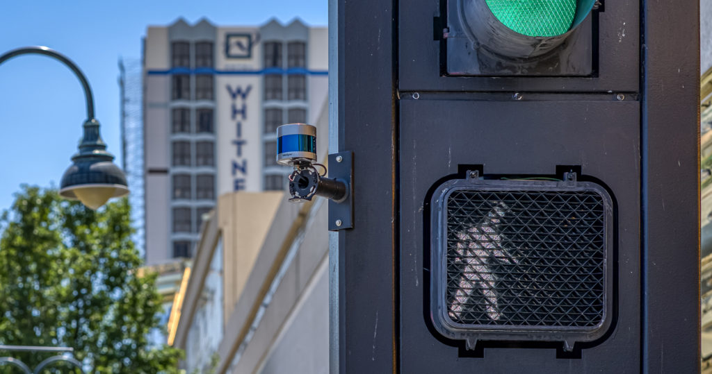 The University of Nevada, Reno’s Nevada Center for Applied Research has placed Velodyne’s lidar sensors at crossing signs and intersections to help improve traffic analytics, congestion management and pedestrian safety.