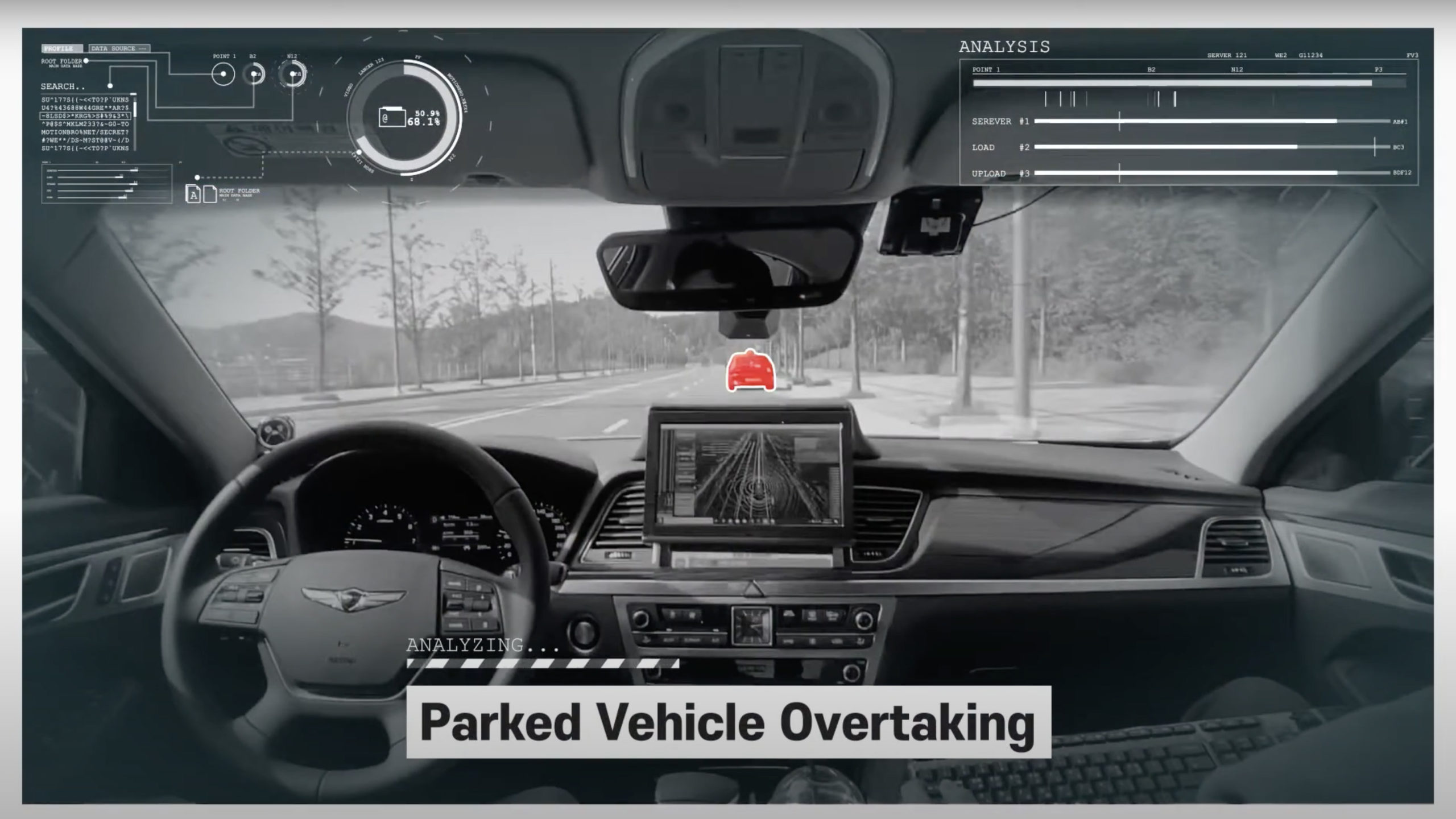 Autonomous a2z Autonomous Parked Vehicle Overtaking