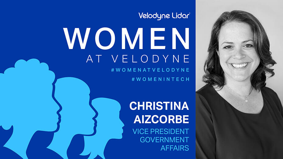 Women at Velodyne Lidar: Christina Aizcorbe, VP Government Affairs