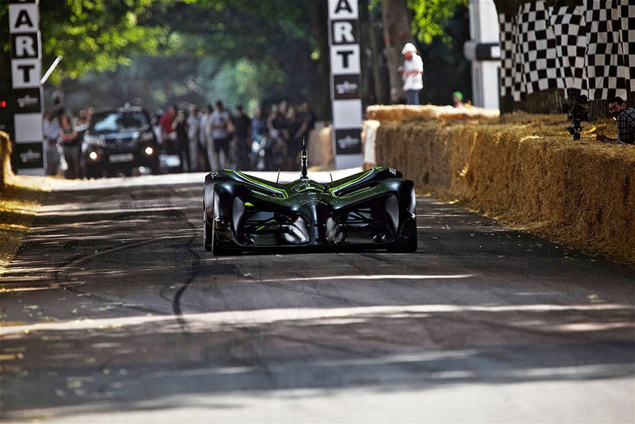 ROBORACE autonomous race car with Velodyne lidar on a race track